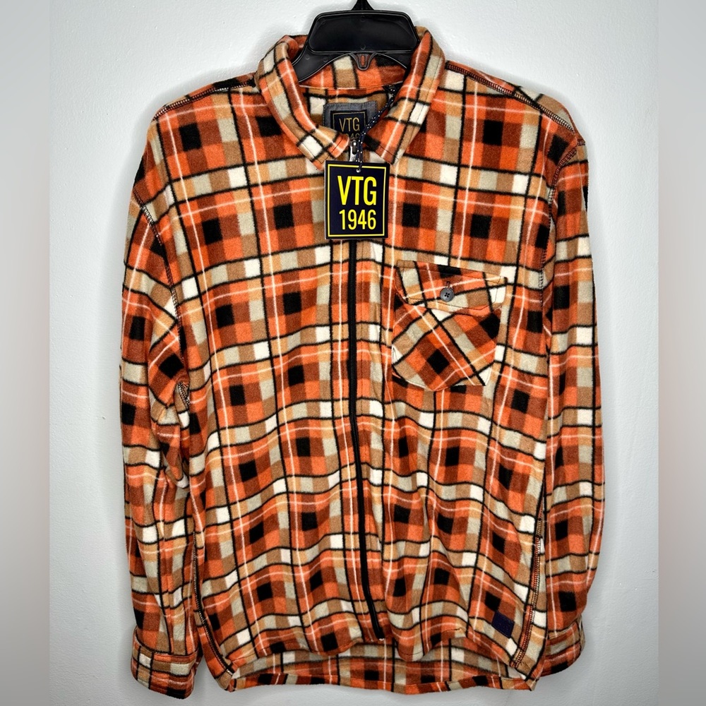 NWT - VINTAGE 1946 Men’s Zip Shirt Jacket Tan/Brown